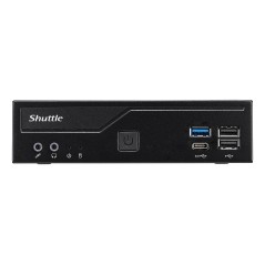 Shuttle XPС slim DH610V2 PC barebone 1,35 L størrelse PC Sort Intel H610 LGA 1700